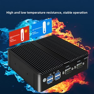 New Mini Industrial <strong>Computer</strong> Dual Network Serial Intel Celeron J4125 <strong>Quad</strong>-<strong>Core</strong> <strong>Processor</strong> DDR3 SSD Embedded N2840 J1900 Micro AU - Product Image 3