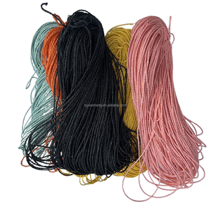 Muestras gratis de cordón trenzado 2MM 1,5 MM 2,5 MM 2,2 MM Cuerda de papel de ganchillo de punto trenzado para cuerdas de embalaje - Product Image 4