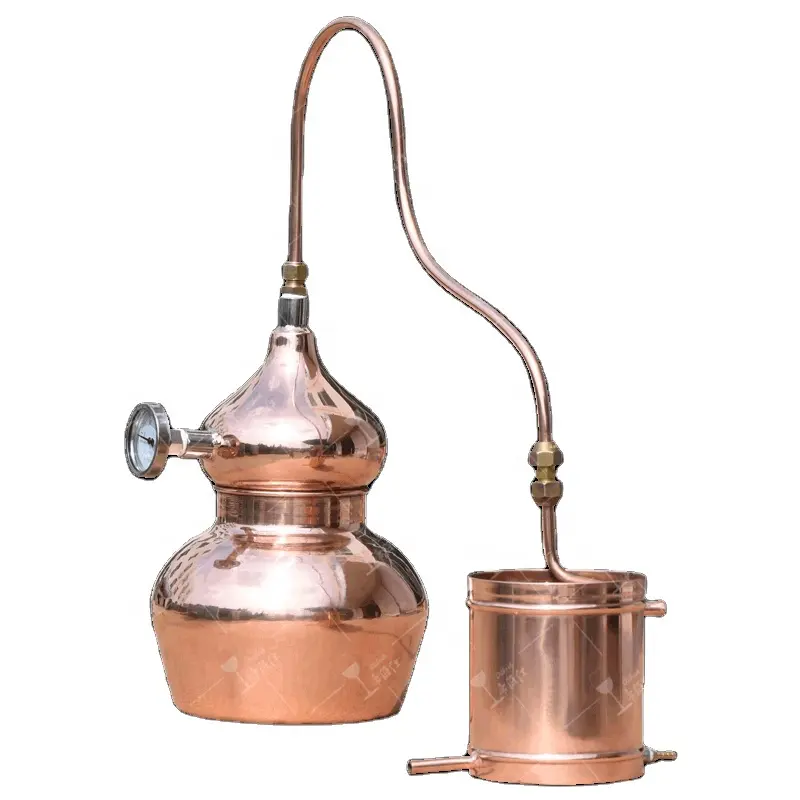 Equipo de destilación de vapor de 5L Destilador de aceite esencial de acero inoxidable