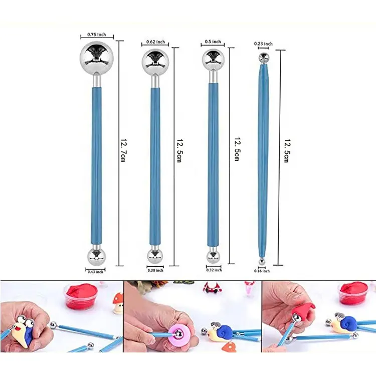 El sanatları kaynağı 24 adet ahşap saplı heykel araçları kil kiti seramik çömlek kil modelleme alet takımı