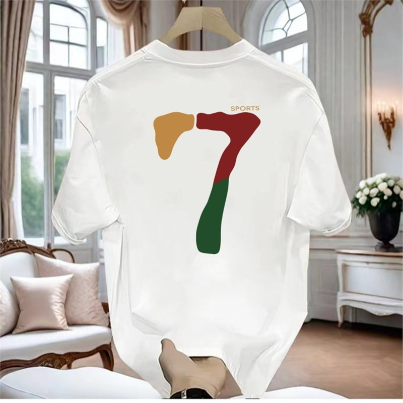 Dos grande couleur 7 blanc-manches courtes