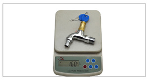 Brushed Alloy with Lock Washing Machine Faucet 4 <strong>Minutes</strong> Quick Open Anti-theft Faucet Tap <strong>Key</strong> Lock Faucet - Product Image 2
