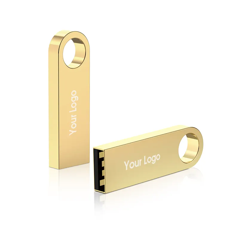 Flash Drive USB Super Mini, 32GB 16GB 8GB 2.0 logam Pen Drive USB memori dipersonalisasi Stik USB