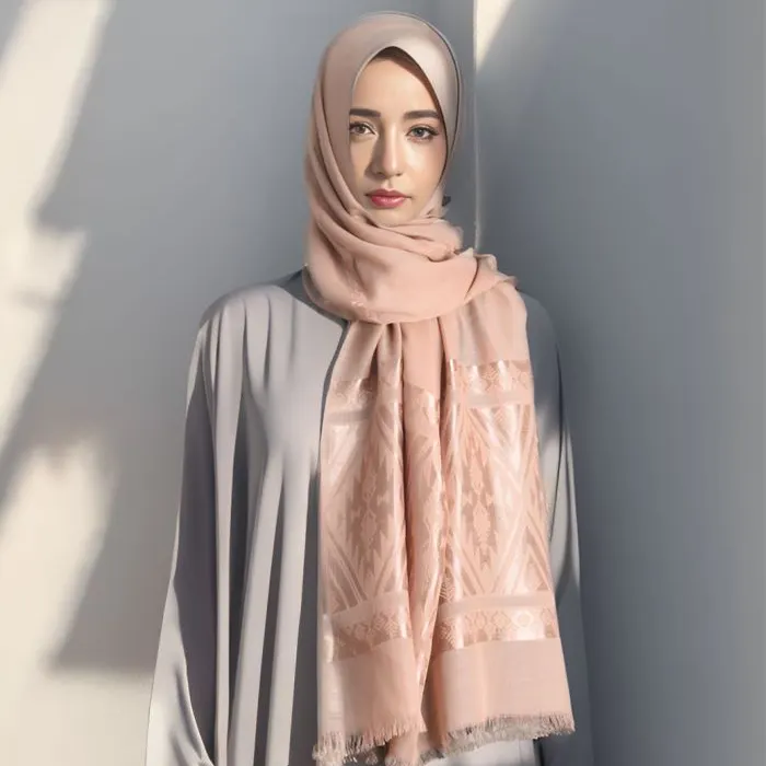 Vente en gros 2024 nouvelles dames ethniques hijab musulman mode réversible uni tissé coton voile femmes musulman pashmina châle hijab