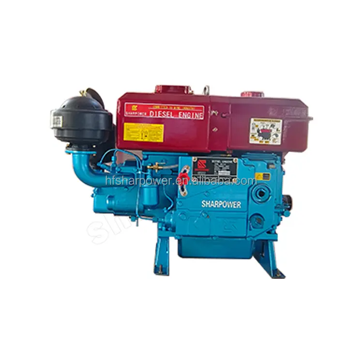 Equipamento de máquinas para mineração de ouro SHARPOWER motor diesel horizontal de quatro tempos de refrigeração a água de cilindro único