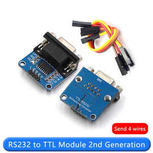 RS232 zu TTL 2. Generation Serial Port Modul MAX3232 Electronic Small Board mit 4 Dupont Lines Download able Line - Product Image 3