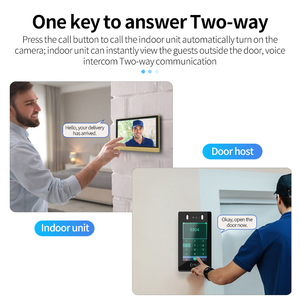 Sistema de intercomunicación de vídeo de edificio de apartamentos múltiples de 4,3 pulgadas de alta calidad