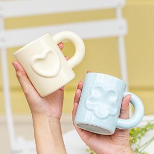 Basit seramik kahve fincanı kupa hediye içme bardağı - Product Image 4