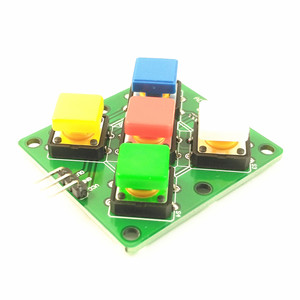 AD klavye Arduino sensör genişletme kartı için beş anahtar modülü Analog düğmesi simüle