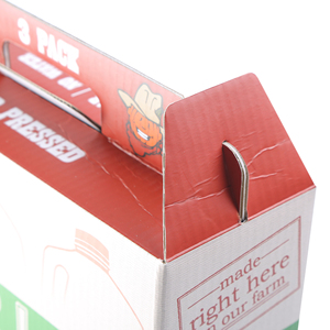 出荷メーラーボックスカスタム高品質ペーパーボックス包装ハンドル付きジュース用段ボール - Product Image 4