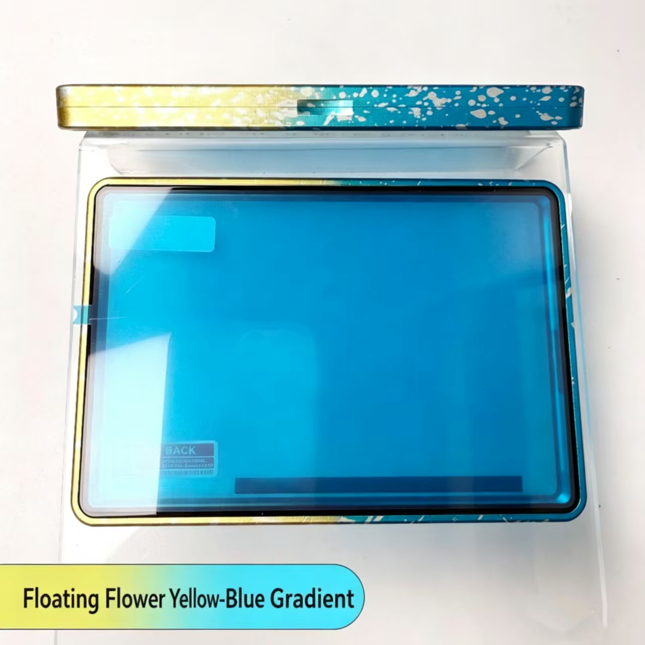 Yellow and blue floating flower(35PT)PSA