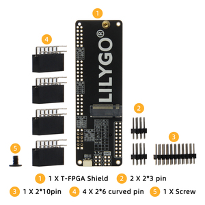 LILYGO T-FPGA ESP32-S3 FPGA geliştirme kurulu RTOS işletim sistemi için kalkan pil tutucu genişleme geliştirme özellikleri