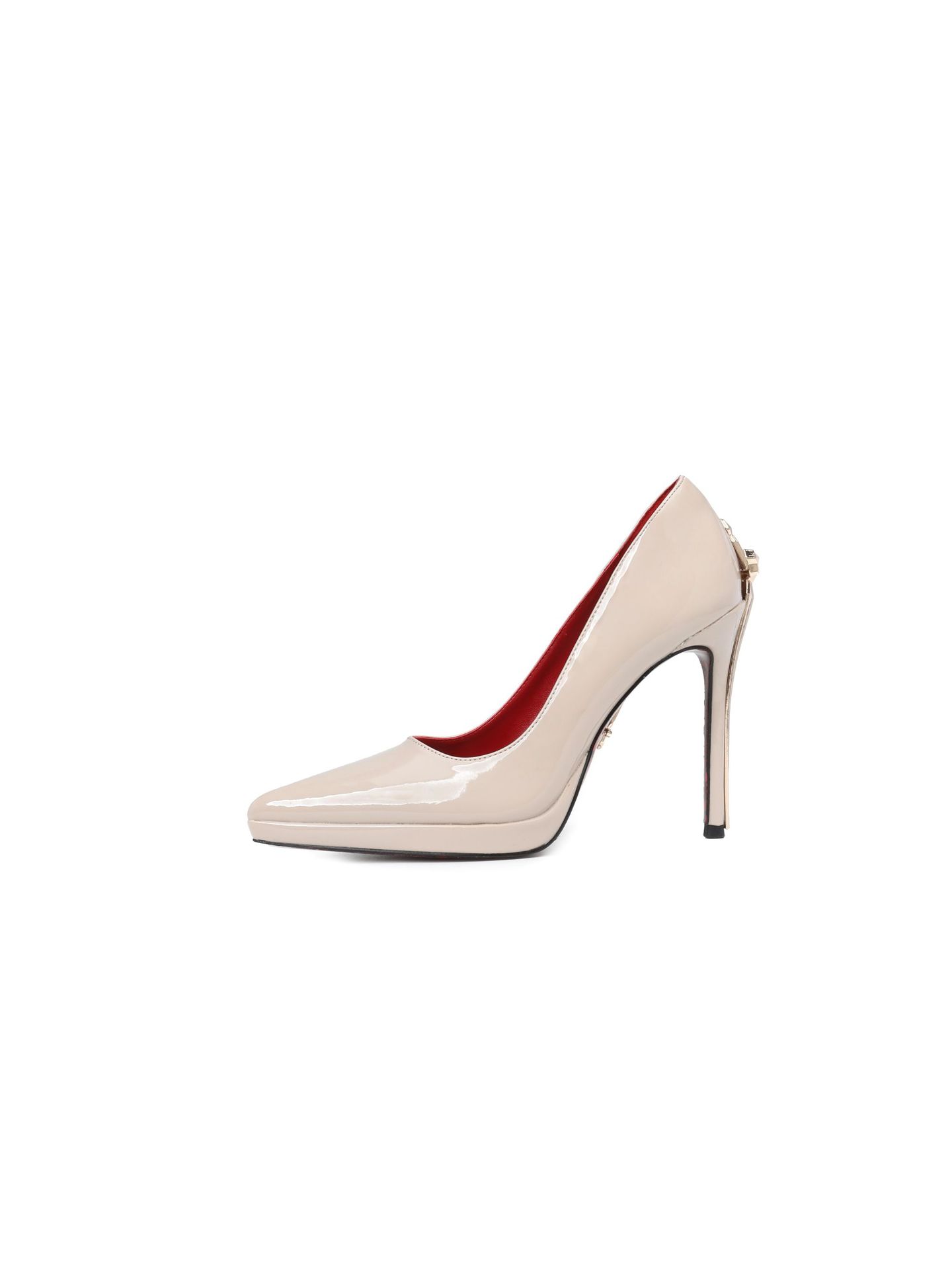 cuir verni abricot-11cm