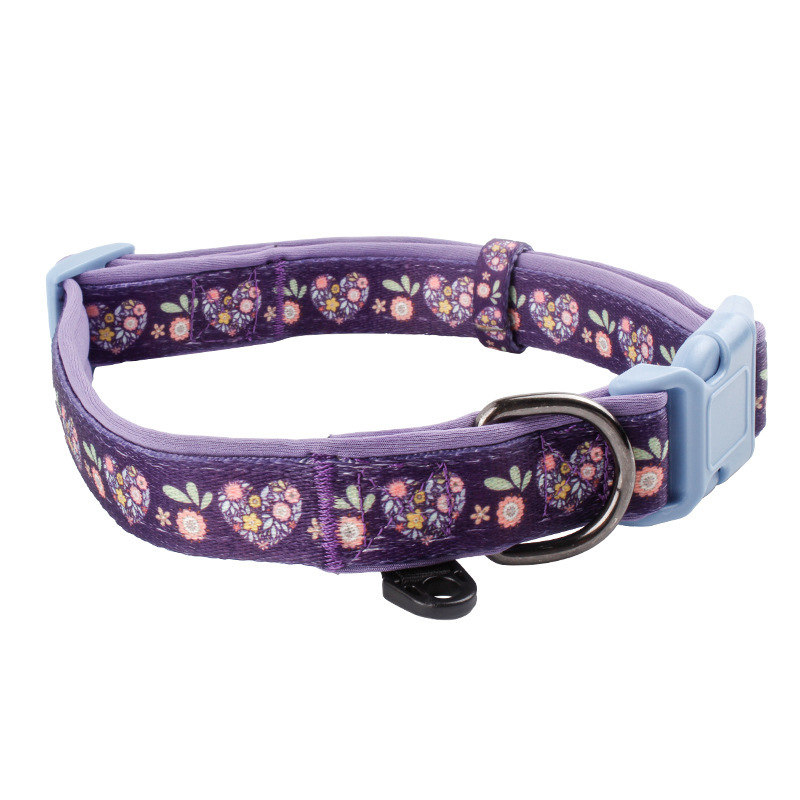 Purple flowers (dog tag not included)