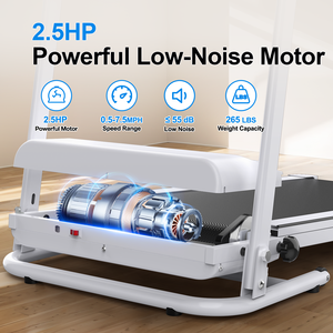 SHULI 3.0HP Klapp laufband Tragbar 12 vor eingestellte Programme LED-Anzeige Kompaktes Home Office Walking Pad Kleines klappbares Laufband - Product Image 3