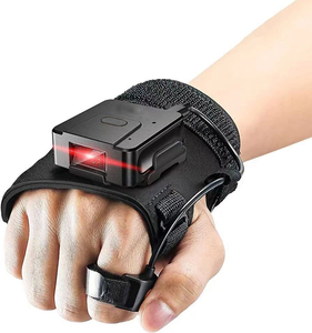 Wearable Blue Tooth 2D <strong>QR</strong> <strong>Code</strong> <strong>Reader</strong> Mini Wireless Barcode <strong>Scanner</strong> Blue Tooth <strong>Reader</strong> Finger <strong>Scanner</strong> for Bulk Goods Checking - Product Image 1