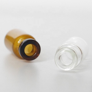 Frascos de viales de vidrio vacíos transparentes o ámbar de 2ml, 10ml, 30ml, 50ml, 100ml con tapón de goma para gotas oculares o infusiones - Product Image 6