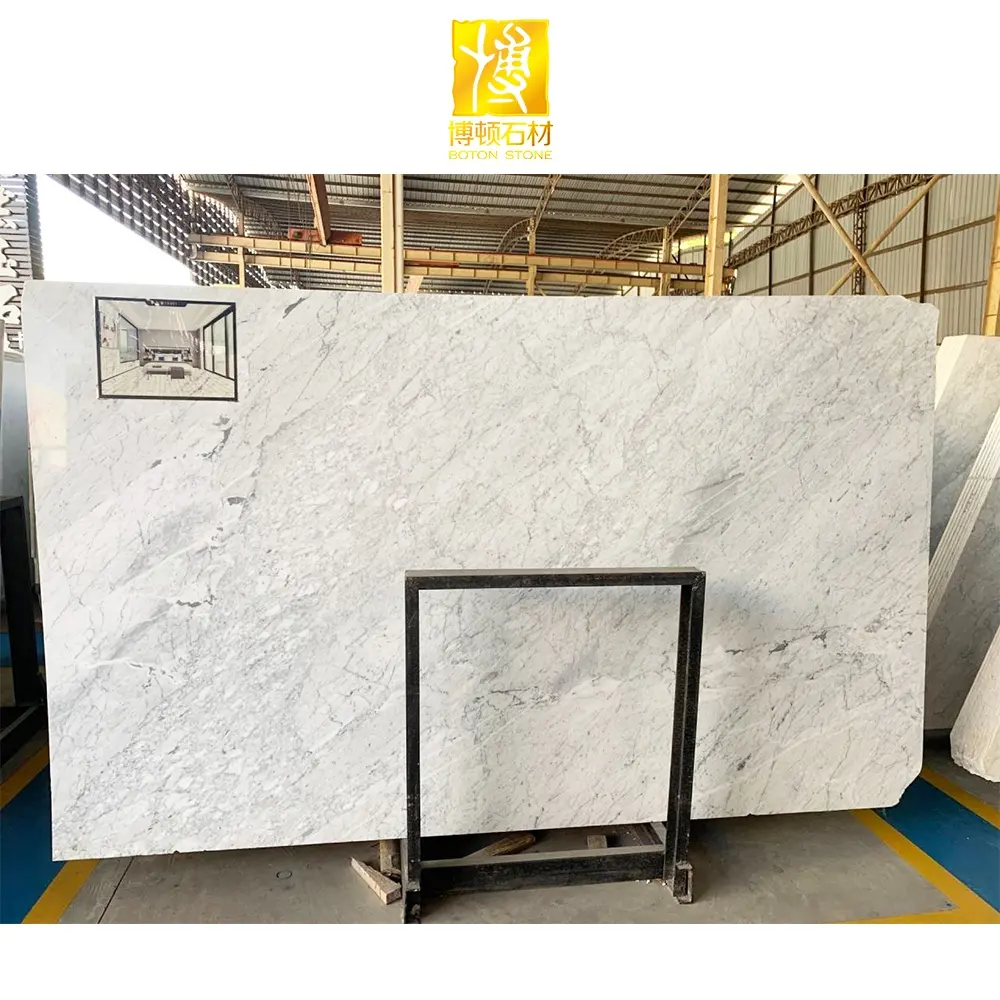 BOTONSTONE-mármol Natural de Carrara, Blanco pulido, suelo chino de Carrara, mármol blanco