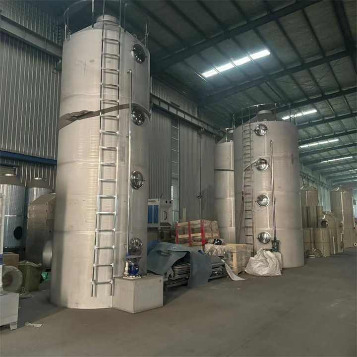 Industrial Waste Gas Wet Scrubber Tower Clean Mild Acid Fume Treatment Equipment