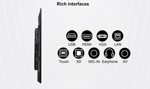 HDFocus 100 дюймов ЖК-дисплей сенсорный экран доска умная интерактивная доска для образования и профессионального использования - Product Image 3