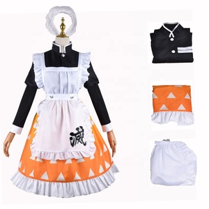 批发恶魔杀手角色扮演服装Kochou Shinobu Kamado Tanjirou万圣节派对动漫服装洛丽塔女仆连衣裙