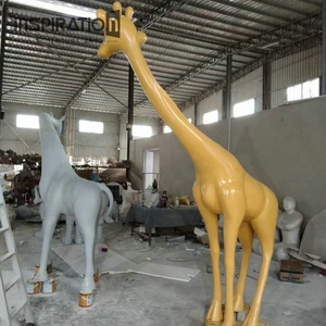 Vườn sợi thủy tinh động vật Nhà cung cấp tùy chỉnh kích thước cuộc sống sợi thủy tinh pinto ngựa tượng - Product Image 6