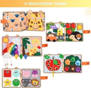 蒙特梭利儿童感官忙碌板书学前学习活动教育毛毡玩具 - Product Image 2