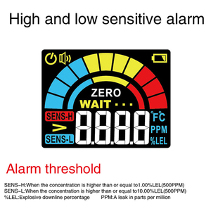 40cm linh hoạt thăm dò khí dễ cháy rò rỉ Detector <span class=keywords><strong>Analyzer</strong></span> Tester với kỹ thuật số và analog hiển thị - Product Image 6