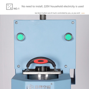 电动粘土平板滚筒陶瓷粘土块压榨机220V家用陶瓷工作室教学设备粘土挤出机 - Product Image 3