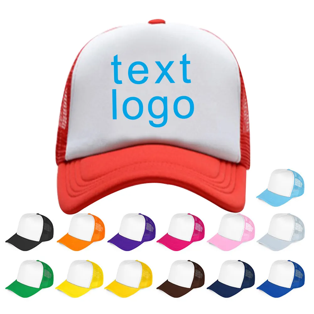 주문 거품 트럭 운전사 모자, 주문 야구 모자 개인화된 아빠 모자, 남녀 공통 스포츠 모자 로고를 가진 차가운 학생 모자 여름 모자 인쇄