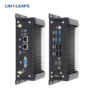 Linkleaps Custom Industrial Mini PC with Intel I7/I5/I3 Supports <strong>Windows</strong> 10 &amp; Linux <strong>Embedded</strong> Industrial <strong>Computer</strong> with EU Plugs - Product Image 4