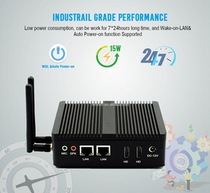 Günstiger NUC Quad Core Lüfter loser Mini-PC Cele Ron N3160 J3160 J1800 J1900 Win10 Dual LAN Mini-ITX-Computer 2 RS232 COM Kleiner PC - Product Image 3
