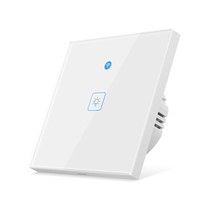 Умный домашний таймер Ewelink с Wi-Fi, стеклянная панель, радар, удаленный мониторинг, голосовое управление, умный настенный сенсорный выключатель - Product Image 1