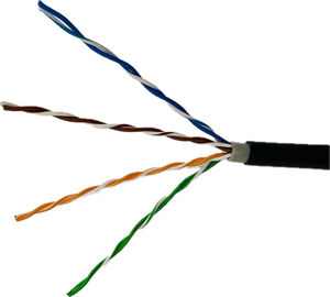 Shielded Unshielded Outdoor cat5e cat6 lan <strong>network</strong> ethernet siamese <strong>cable</strong> with 2c power for cctv security camera <strong>system</strong> - Product Image 2