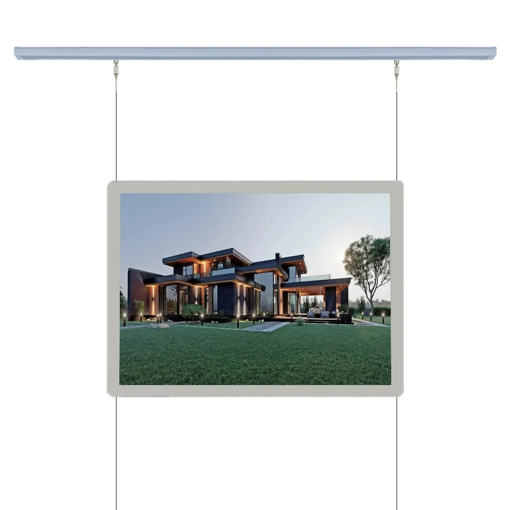 Led Window Display Light Box Slim Poster Frame Hanging 1 x A1 Lightbox Kit for Real Estate Agent