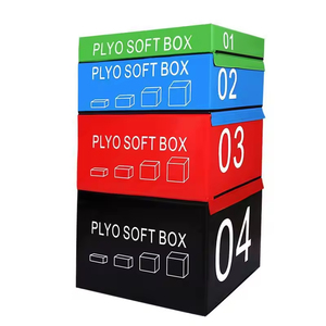 Fitness Plyometric atlama kutusu istiflenebilir Stackable o kutu seti klima antreman atlama için yastıklı Plyometric atlama kutusu kullanın