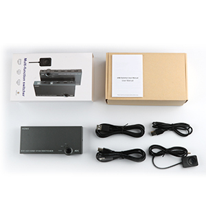 OEM KVM切换器通用串行总线KVM切换器，适用于共享一台高清显示器和键盘鼠标的两台计算机，支持4K @ 60Hz - Product Image 6