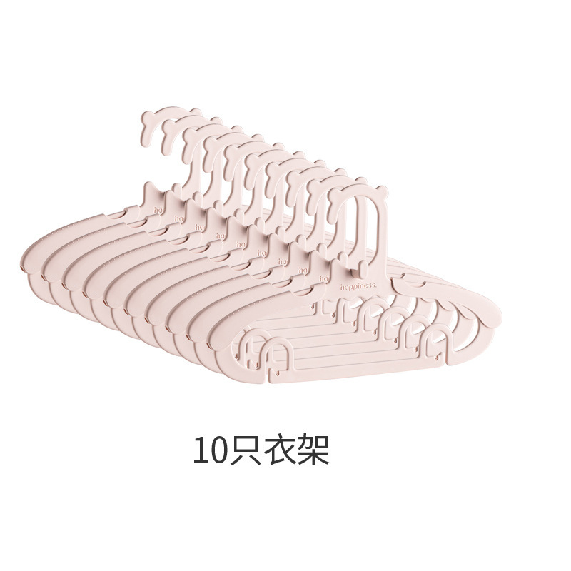 Coral pink clothes hangers (pack of 10)