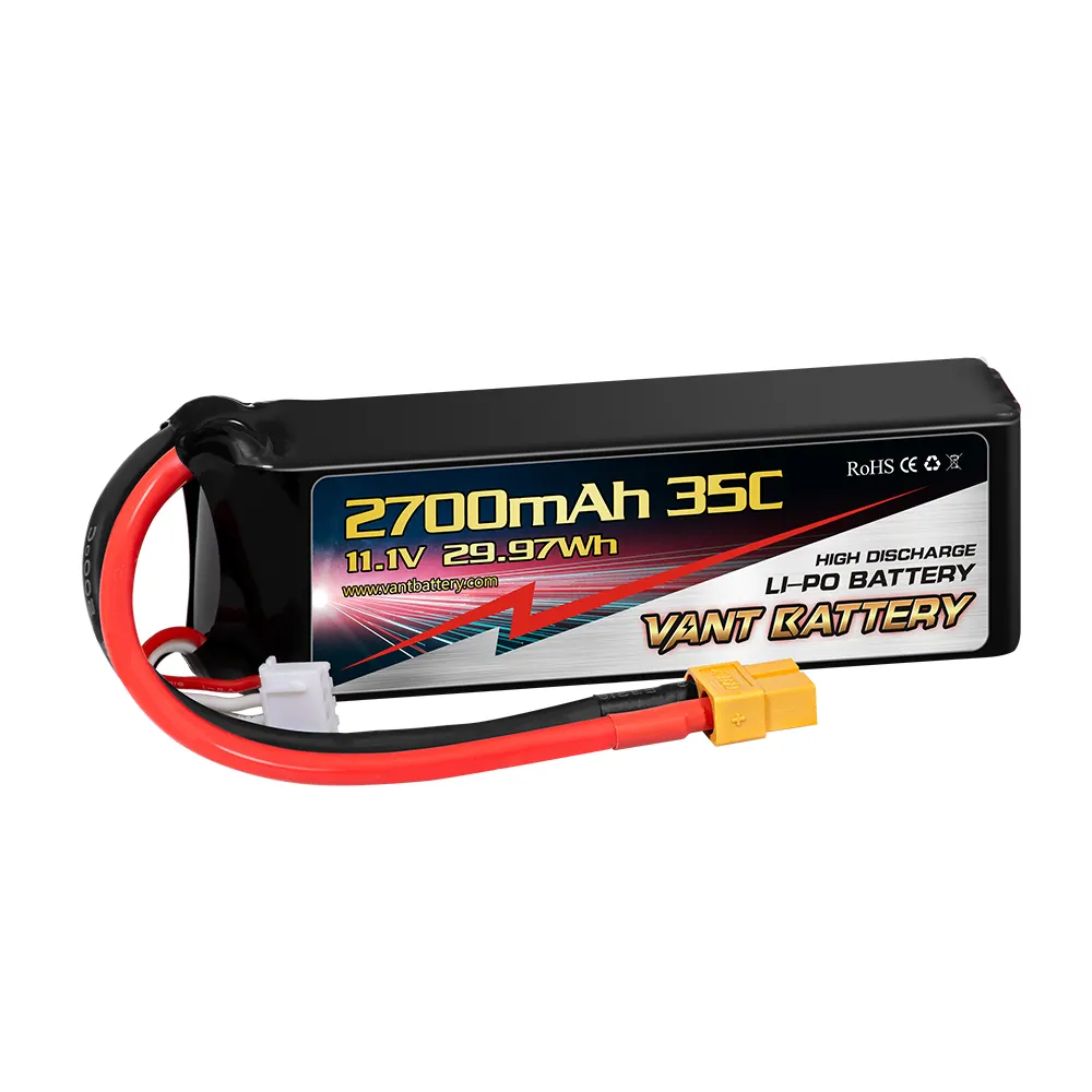 Vant battery 3S Lipo Battery 11.1V 2700mAh 35C with XT60 Connector for uav ,mini drone