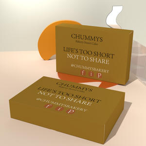 กล่องใส่เค้กขนมปังบราวนี่แบบพับได้พิมพ์โลโก้กำหนดเอง - Product Image 3