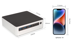 DDR5 Intel NUC ไมโครพีซีขนาดเล็กมินิคอมพิวเตอร์พีซี X86 2อีเธอร์เน็ต LAN Win 10 11ลินุกซ์อูบุนตูคอร์ i7เจน12th คอมพิวเตอร์พีซีขนาดเล็ก - Product Image 6