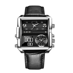 Lglg8925 lüks erkek erkek quartz saat sıcak satış deri kayış 3 aramalar kronograf depolama iş izle tasarımı