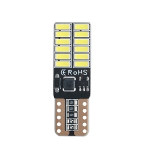 T10 <span class=keywords><strong>w5w</strong></span> 4014 24smd מכונית canbus הוביל אורות פנים נורה ללא שגיאה אוטומטית מנורות רוחב 6000k סופר נורות 12v לבן