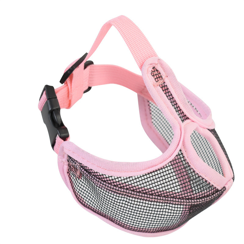 Upgraded dog mask, pink