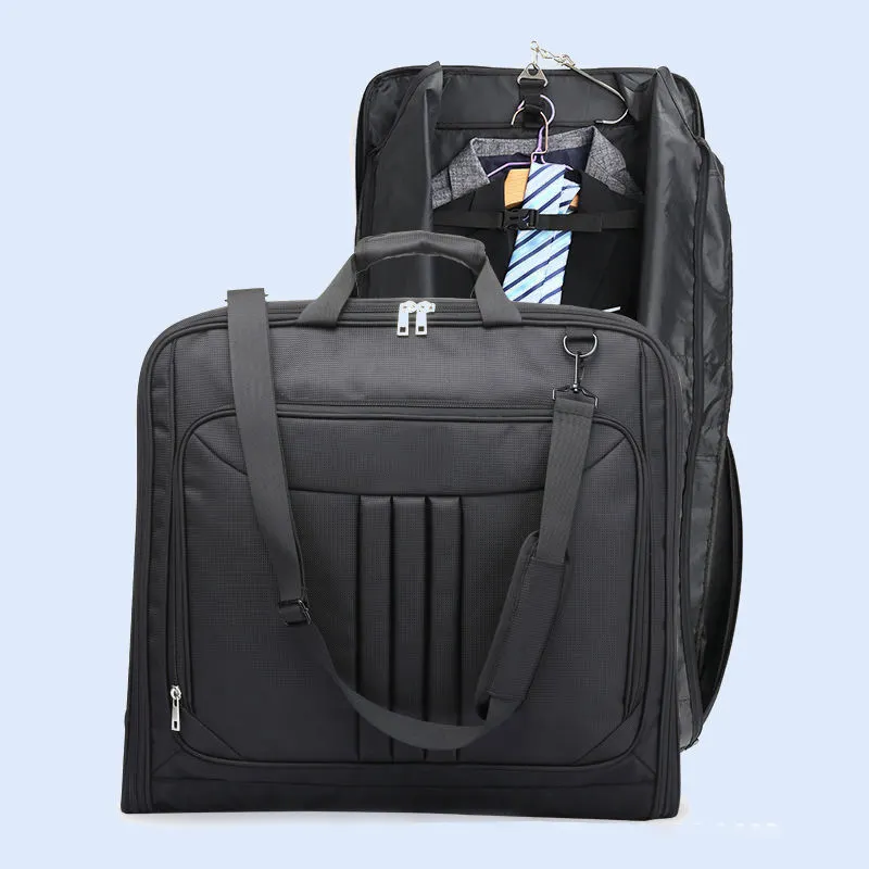 Duffle bolsa de transporte personalizada, logotipo personalizado, dobrável, bolsa de viagem, transportadora de negócios, traje de vestuário, bolsa para homens com zíper
