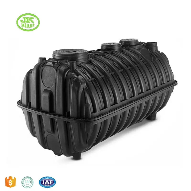 Tanque séptico de plástico usado para el hogar, tanque séptico pequeño de 1cbm, tanque séptico moldeado