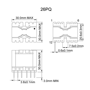 PQ芯高频电源变压器开关电源抗干扰变压器 - Product Image 3