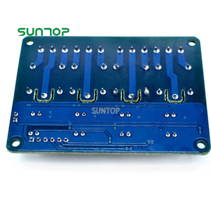 Modulo relè 5V 4 canali Trigger alto e basso livello con isolamento optoaccoppiatore 12V 24V relè scheda PCB rossa - Product Image 3