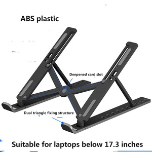 Gadgets Soporte Aleación de aluminio PC Soporte de computadora Tableta portátil 7 Enchufe Ajustable Metal Notebook Soporte plegable para computadora portátil - Product Image 3