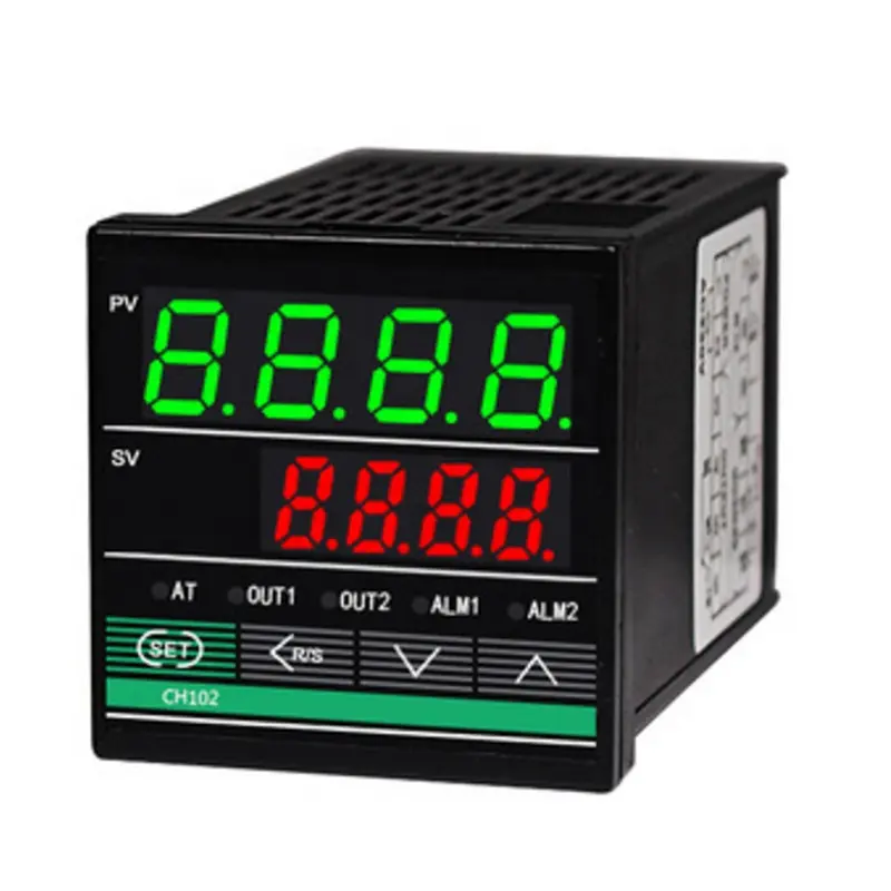 Controlador de temperatura Digital PID 220VAC 24VDC, CH102 K J E PT100, relé de entrada y salida SSR